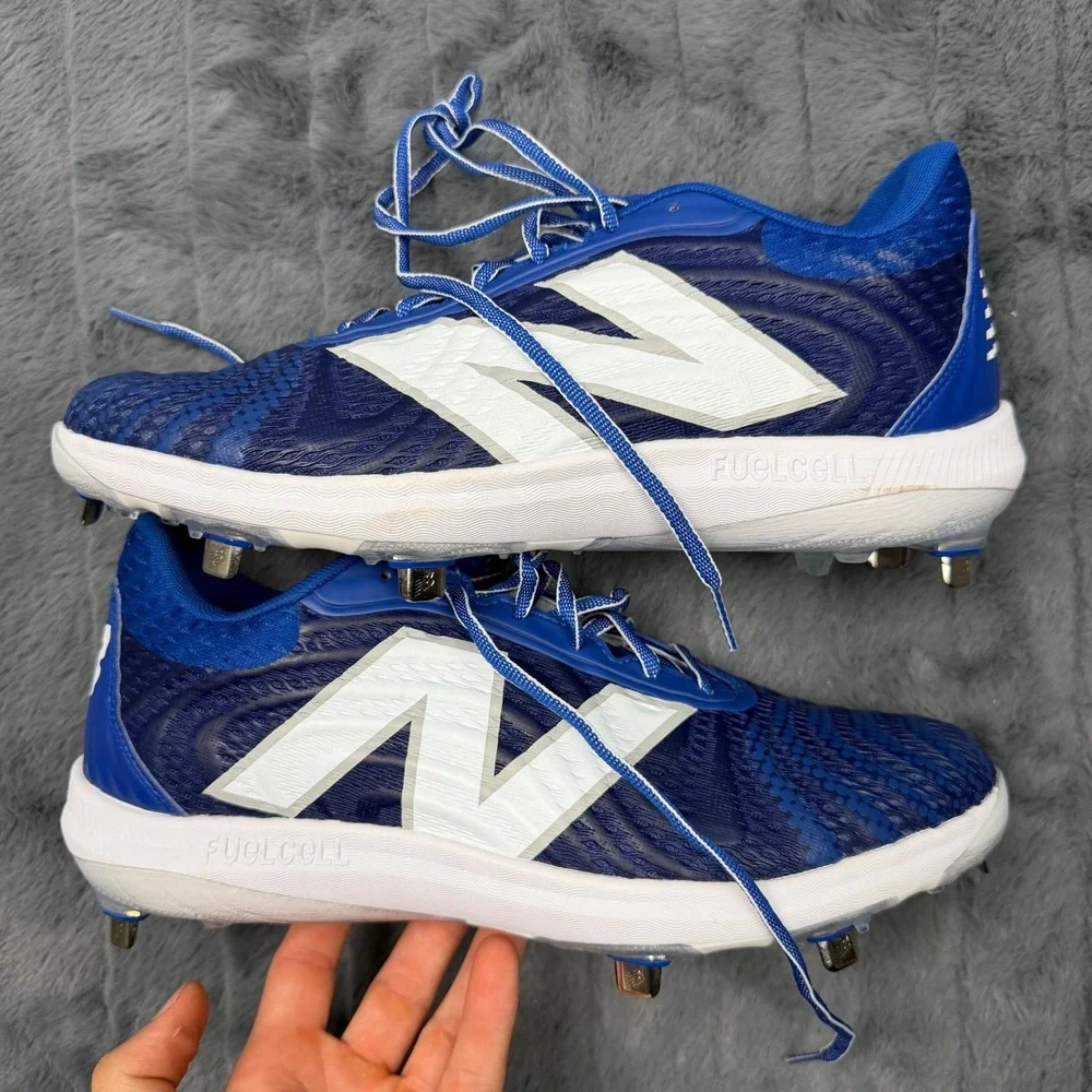 New Balance FuelCell 4040v7 Metal Baseball Cleats Blue White L4040TB7 Mens 11